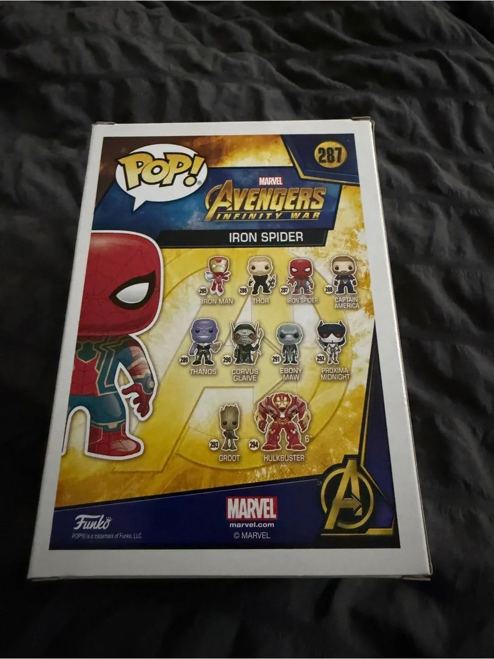 Funko Pop! Iron Spider #287 Red Chrome Exclusive Avengers Infinity War